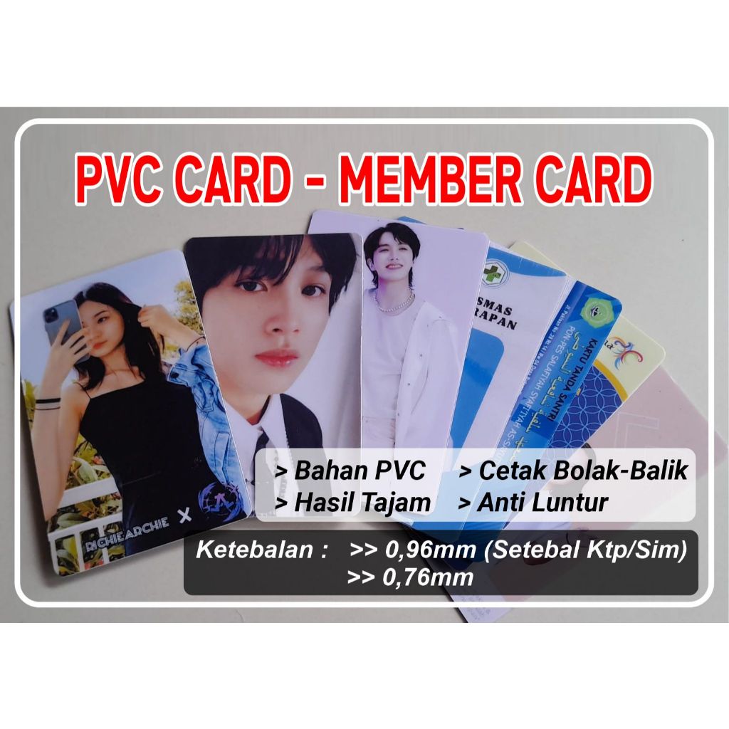 Jual Member Card ID Card PVC Card Proses Cepat | Shopee Indonesia