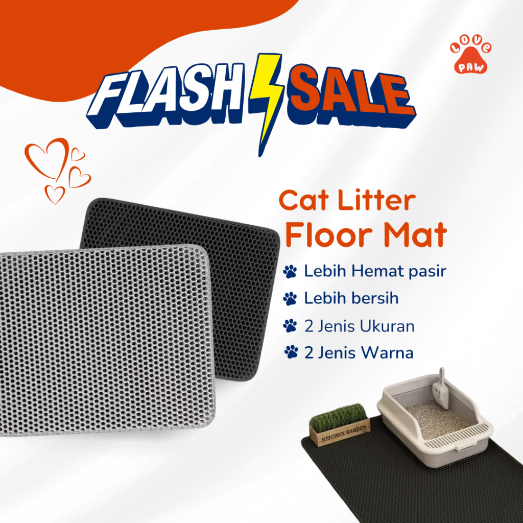 Jual LovePaw-Cat Litter Floor Mat - Keset Pasir Kucing Alas Tatakan ...