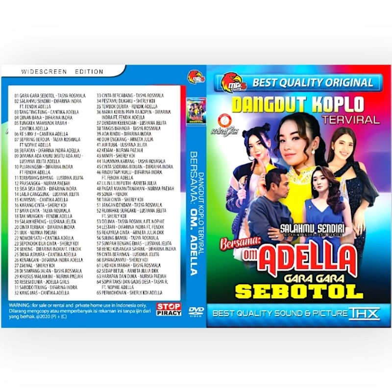 Jual Kaset Mp5 Dangdut Om Adella Terbaru(Sebotol Minuman) | Shopee ...