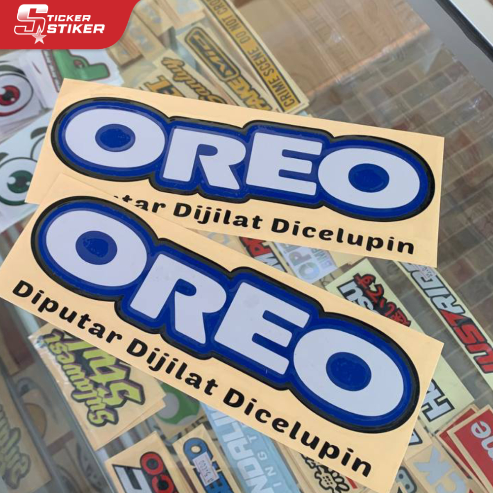 Jual Stiker Oreo Bahan Skotlet (Nyala) / Stiker Cutting Oreo / Stiker ...