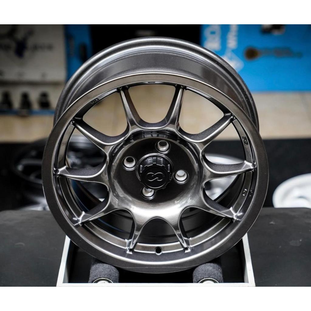 Jual VELG ENKEI IRS R15 PCD 4x100 LEBAR 6.5 ET 40 WARNA GLOSS GUNMETAL ...