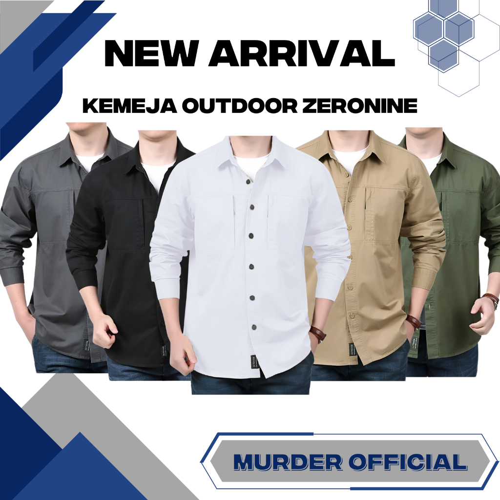 Jual Zeronine Premium Kemeja Outdoor Lengan Panjang ZNTAC | Shopee ...