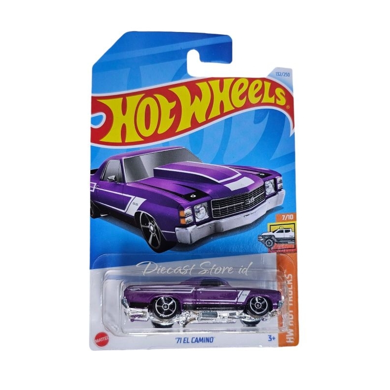 Hot Wheels ’71 El Camino – HW City Serie 18/250, Maßstab 1:64, Lila Lackierung, Detailliertes Druckgussmodell, Sammlerauto Für Kinder & Erwachsene