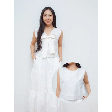 Jual Bigjill Cora Top Wanita Kekinian Ribbon Korean Style | Shopee