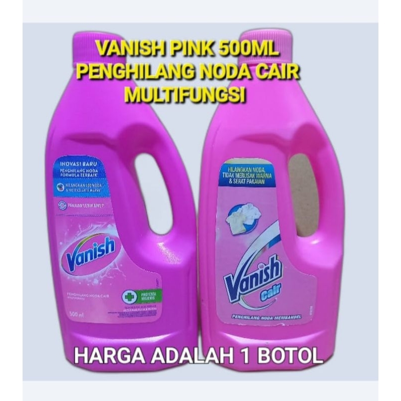 Jual VANISH PINK CAIR 500ML, PENGHILANG NODA CAIR MULTIFUNGSI (RIJEK ...