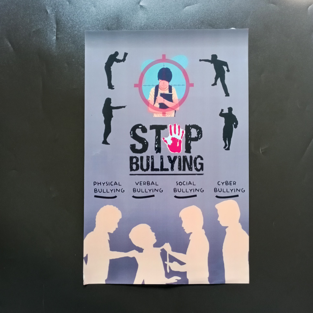 Jual Stiker STOP Bullying | Physical Verbal Social Cyber Buli | Sticker ...