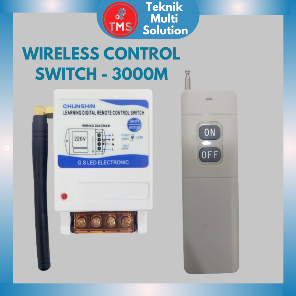 Jual CHUNSHIN - WIRELESS REMOTE CONTROL SWITCH ON OFF / SAKLAR WIRELESS ...