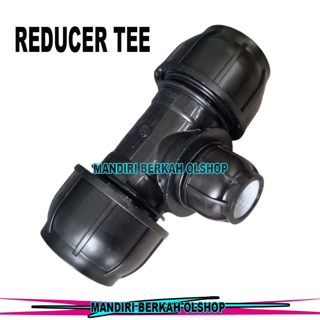 Jual Fitting HDPE Tee Reducer compress - 50mm x 32mm / Reducer Tee 1,5 ...