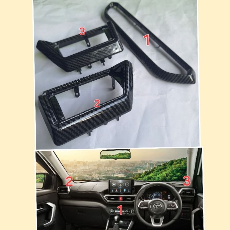 Jual panel atau lis list kisi ac dasboard Toyota raize daihatsu Rocky ...