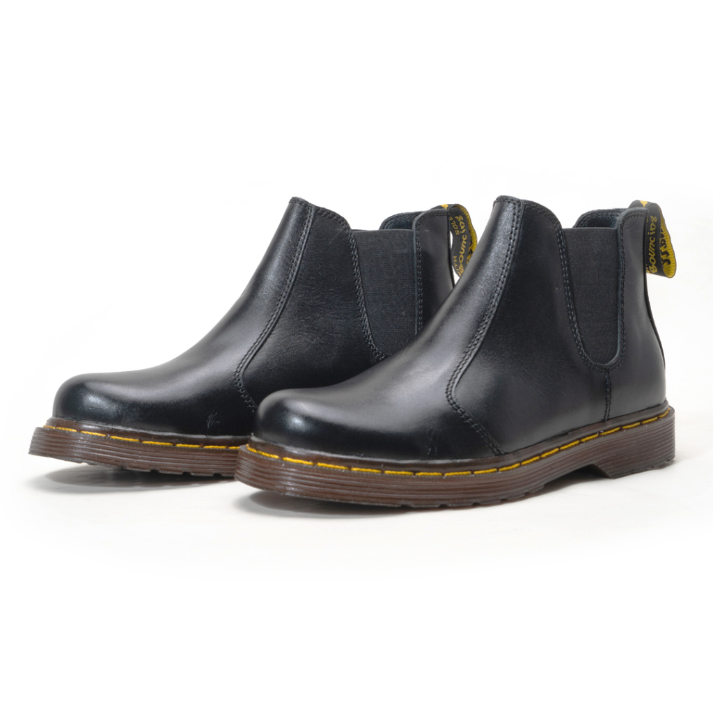 Jual Sepatu Boot Pria Original Kulit Asli Chelsea Boots Outsole Karet ...