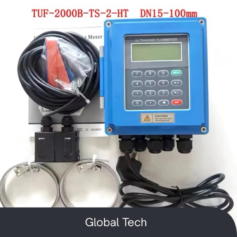 Jual Flow Meter TUF 2000B IP65 Ultrasonic Flowmeter DN15-80 TS-2 HT ...