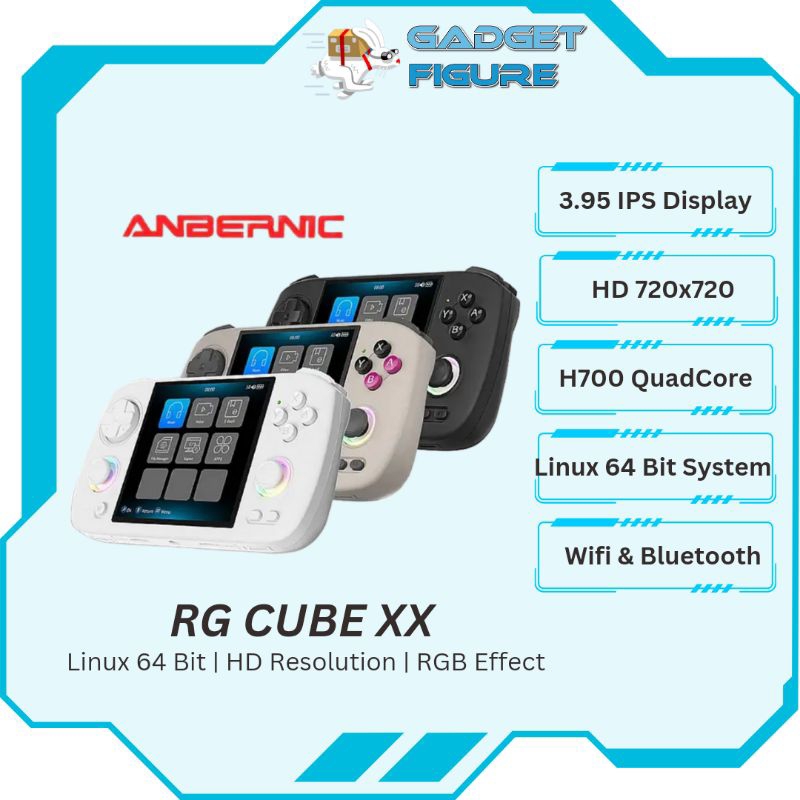 Jual Anbernic RG Cube XX CubeXX Handheld Video Game Retro Console 64