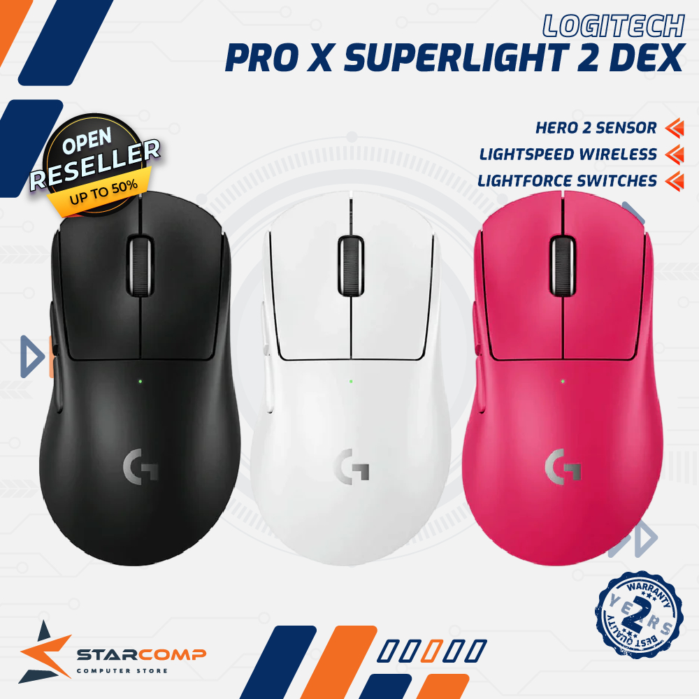 Logitech G PRO X SUPERLIGHT DEX Lightspeed Wireless Gaming Mouse