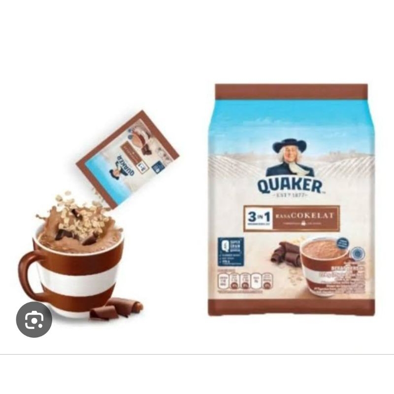 Jual Quaker instant Oatmeal 200 gram cocok untuk diet / quaker 3 in 1 ...