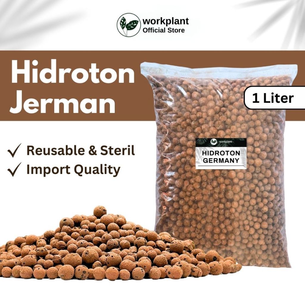 Workplant - Hidroton Jerman 1 Liter Media Tanam Hidroponik Tanaman Hias