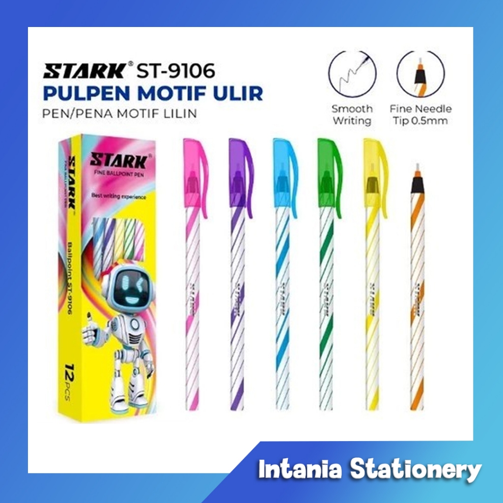 Jual STARK Fine Ballpoint Pen HITAM 12 Pcs | Shopee Indonesia