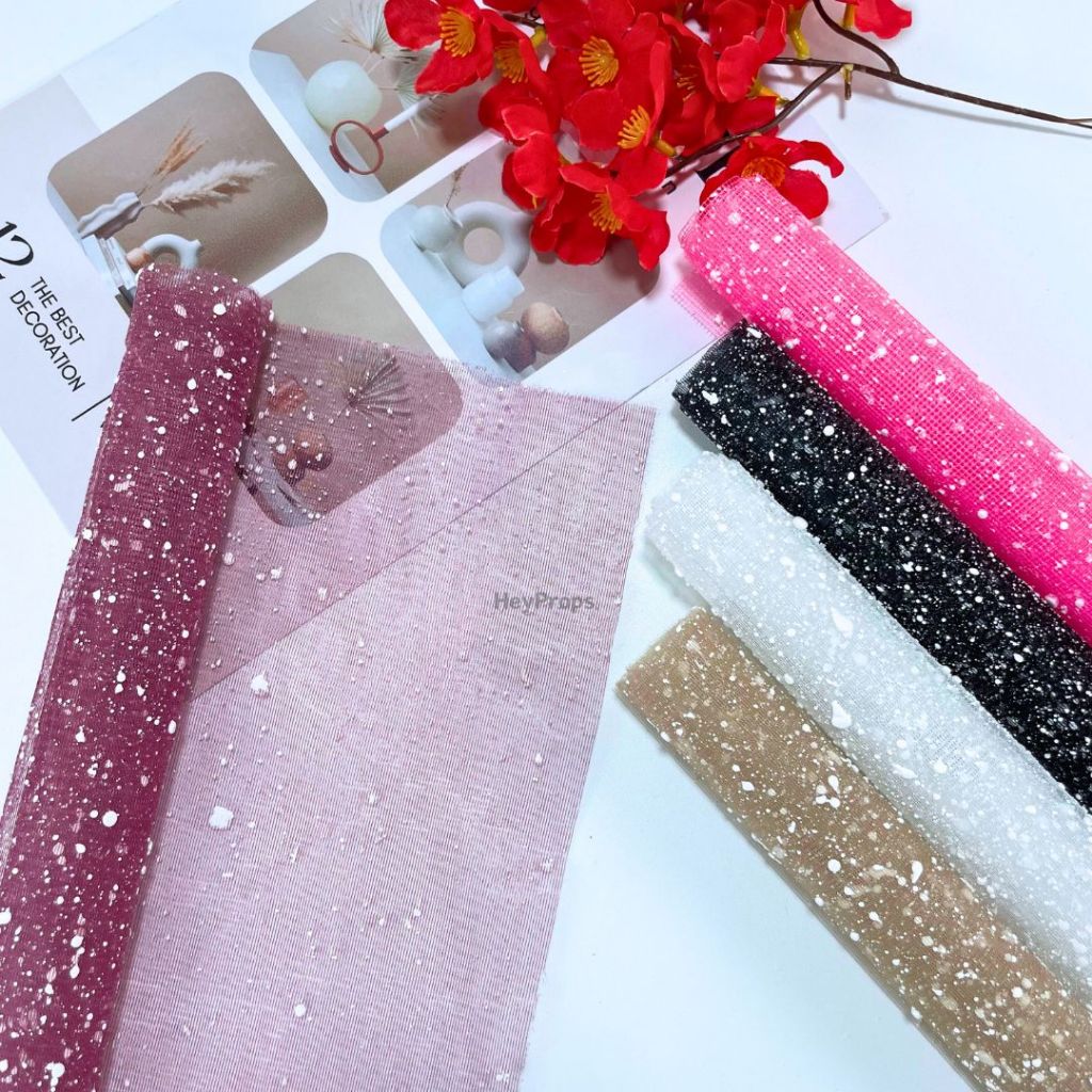 Jual HEYPROPS Kain Tille Snow Sprinkle Background Foto Produk ...