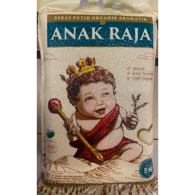 Jual Beras Anak Raja Edisi Khusus Putih Organik Aromatik | Shopee Indonesia
