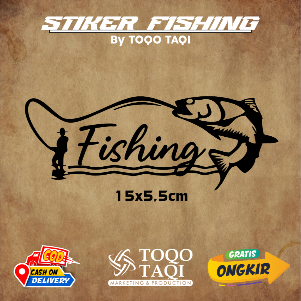 Jual CUTTING STICKER FISHING MANCING STIKER MANCING UNTUK MOBIL MOTOR ...