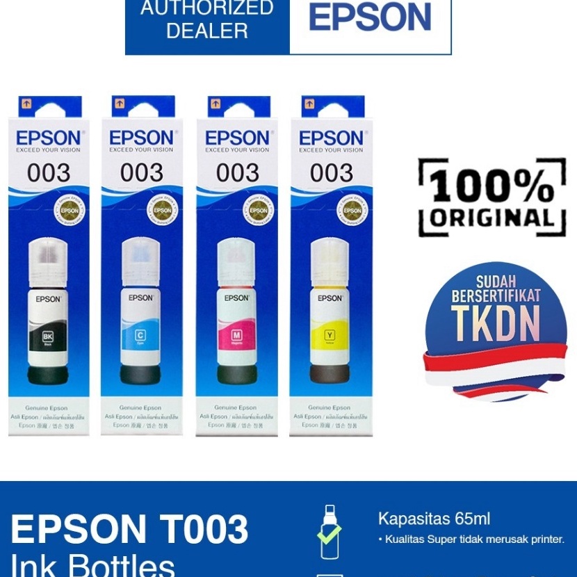 Jual HJ6 Tinta Epson 3 Refill Epson Ink Printer 3 untuk L321 L311 L315 ...