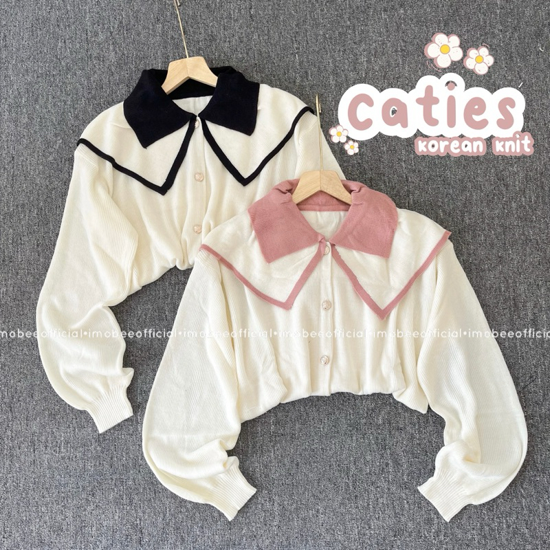 Jual CATIES KOREAN KNIT CARDIGAN // OUTER CARDI SAILOR KERAH DOUBLE ...