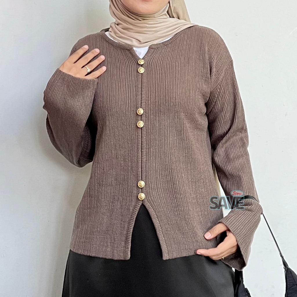 Inara Blouse Knit - Atasan Rajut Wanita