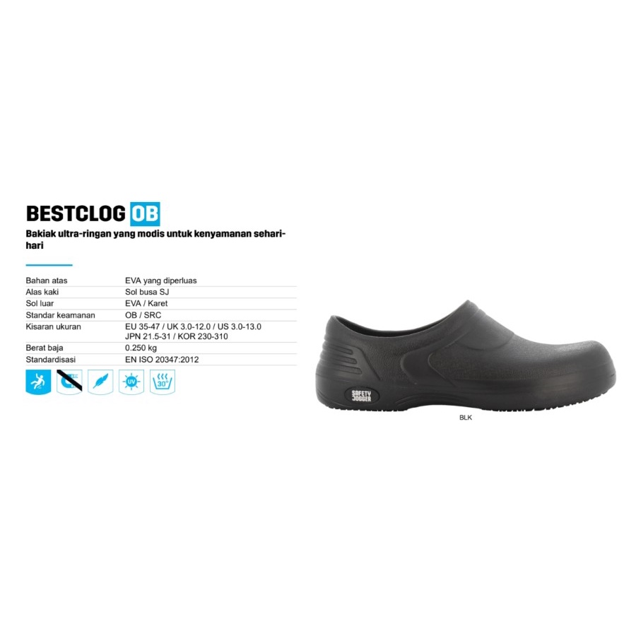Jual Safety Jogger BESTCLOG / Sepatu Chef Kitchen F&B Anti Slip Best ...
