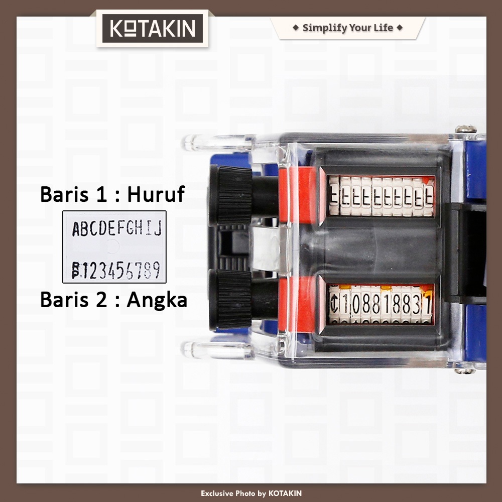 Jual KOTAKIN Alat Label Harga 1 2 Baris 10 Digit Mesin Cetak Stiker ...