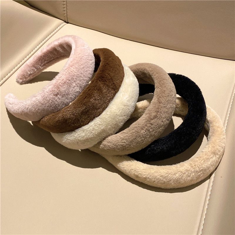 Jual Bando Bulu Fluffy Cute Simple Korean Look - BT45 | Shopee Indonesia