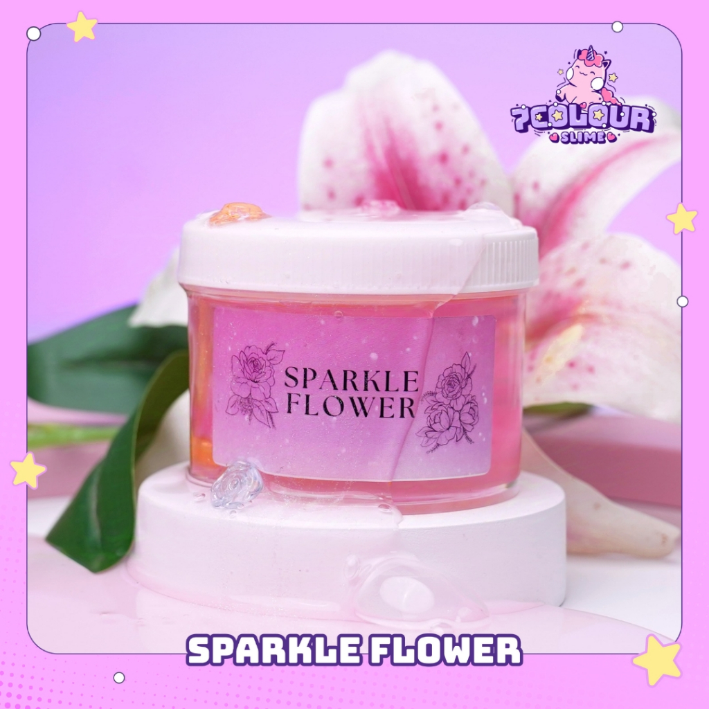 Jual 7 Colour Slime | Sparkle Flower | Water Slime | Shopee Indonesia