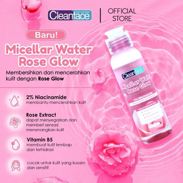 BPOM Cleanface Purbasari Micellar Watr 3in1 For Oily Skin For Noram Skin (100ml) (250ml)