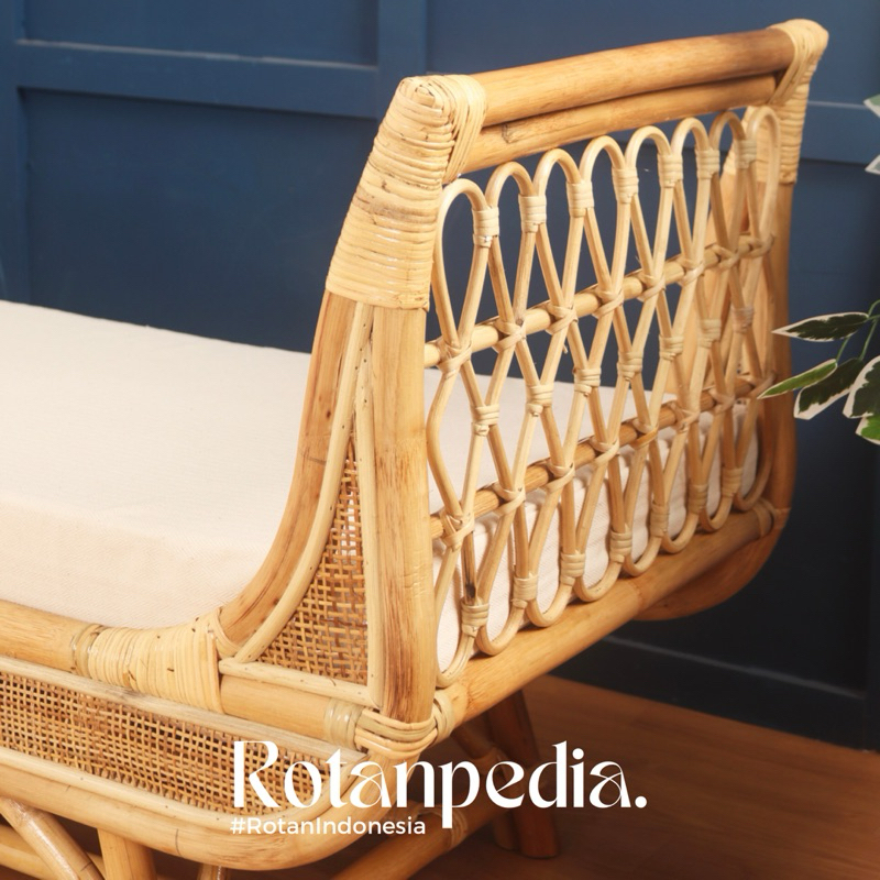 Jual (Luar Jawa) Sofa Bench Rotan Minimalis 3 Seater / Sofa Tamu Rotan ...