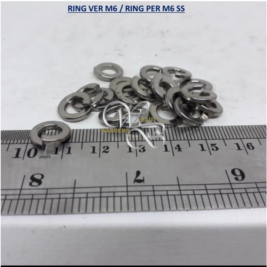 Jual Ring Per M6 Stainless sus 304 / RING STENLIS UNTUK BAUT M6 ...