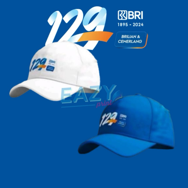 Jual TOPI HUT ULANGTAHUN BRI 129 TAHUN BASEBALL CAP ULANGTAHUN BANK ...