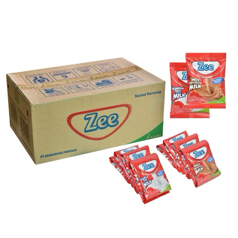Jual SUSU ZEE SACHET RENCENG VANILLA / COKELAT | Shopee Indonesia