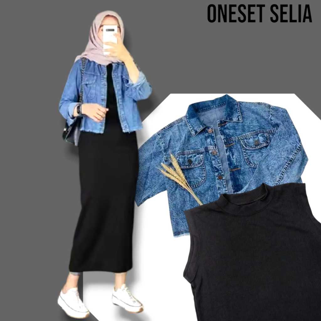 Ootd Jaket Jeans Crop Hijab COD-ACID CROP JAKET JEANS/JAKET JEANS