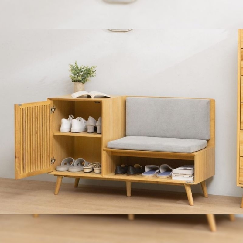 Jual rak sepatu minimalis kursi bench storage sepatu sofa sepatu rak ...