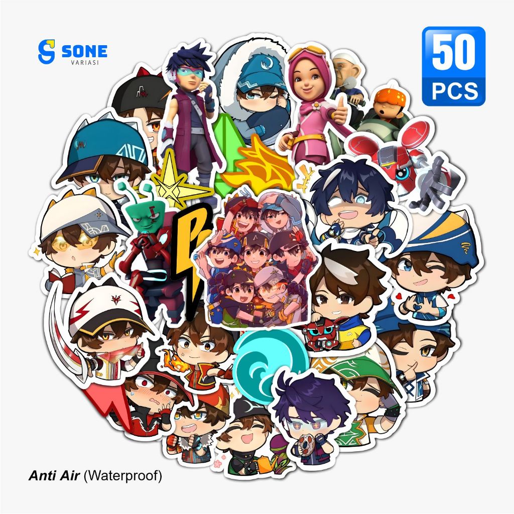 Jual Sticker Pack Boboiboy Aesthetic Paper Vinyl Waterproof Dekorasi ...