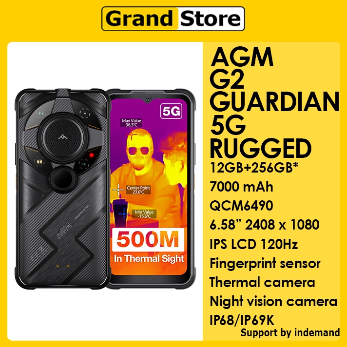 AGM G2 GUARDIAN 5G 12GB+256GB* 7000mAh Night vision thermal camera  NFC Rugged smartphone