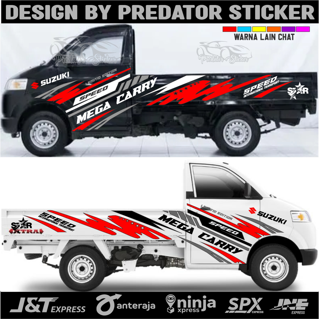 Jual STICKER STICKER CUTTING MOBIL PICK UP MEGA CARRY APV STAR BISA ...