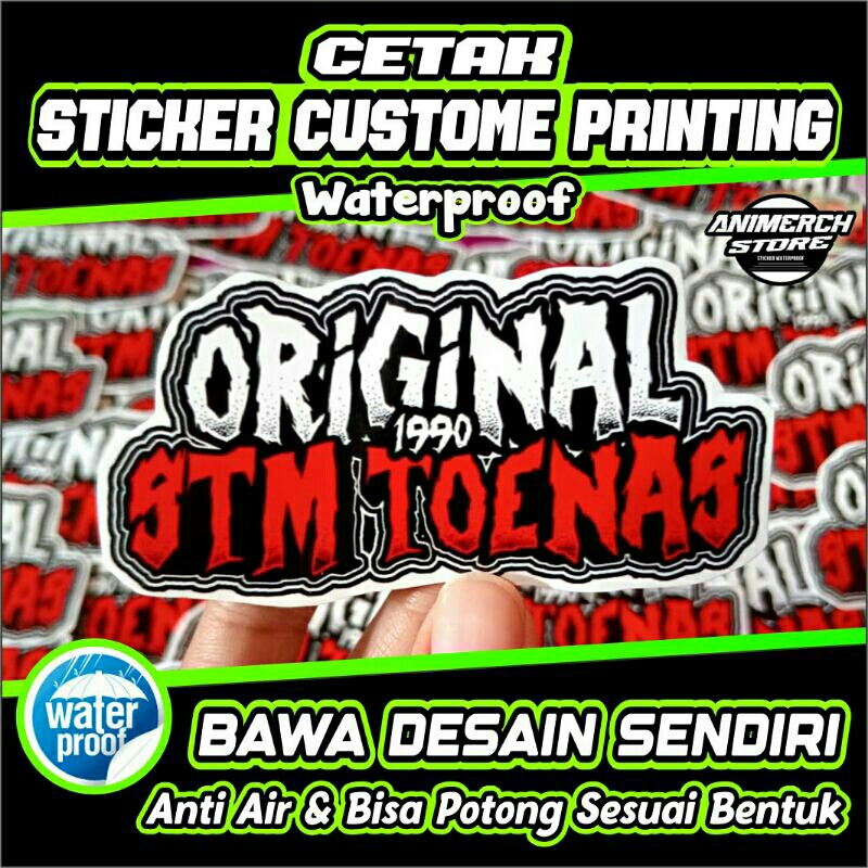 Jual Cetak sticker custom desain sendiri (bengkel, sound system ...