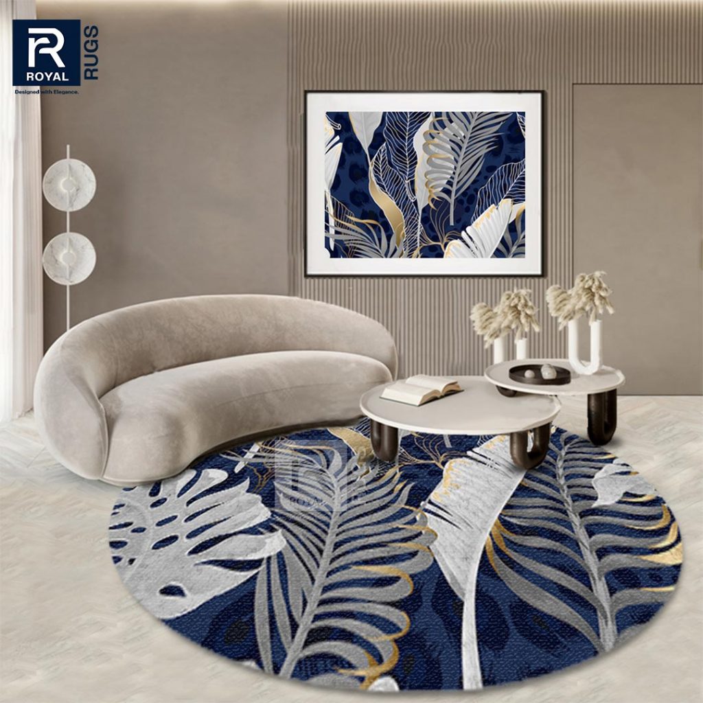 Jual Karpet Bulat Lantai Tropical Anti Slip 100x100 cm By Royal Rugs ...