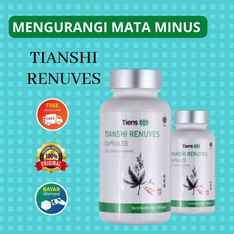 Jual Obat Mata Minus| Mata Katarak Renuves Tiens Original | Shopee ...