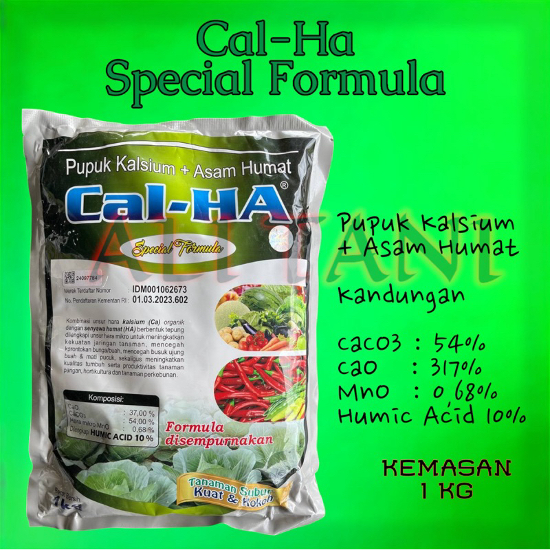 Jual CAL-HA Kemasan 1KG Pupuk Kalsium + Asam Humat | Shopee Indonesia