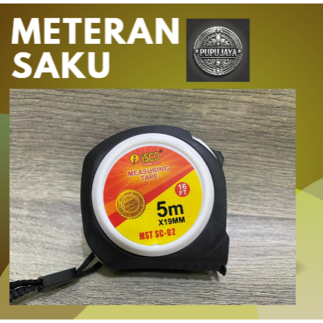 Jual Meteran Auto Stop Putih 3 5 7,5 Meter Double Lock Meteran Saku ...
