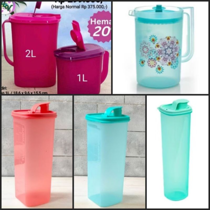Jual Fridge jug (2)/watercolor picther 2L/crystalline glass low ...