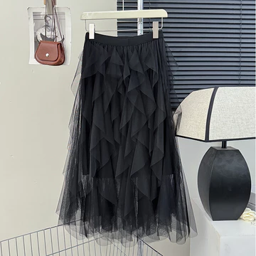 Rok Tutu 3 Lapis Bridal Premium Rok High Waist Wanita Maxi Skirt Polost Bangkok Panjang