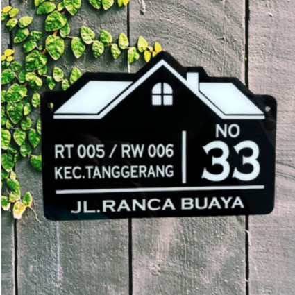Jual PAPAN NOMOR RUMAH BLOK CUSTOM PERUMAHAN RT RW BLOK NOMER HIASAN ...
