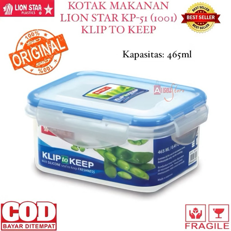 Jual (BISA COD) PROMO Lion Star KP-51 (1001) Klip To Keep 465ml ...