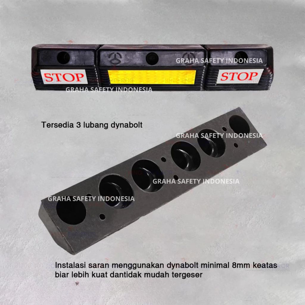 Jual Rubber Wheel Stopper STOP Block Parking / Karet Penahan Roda Mobil ...